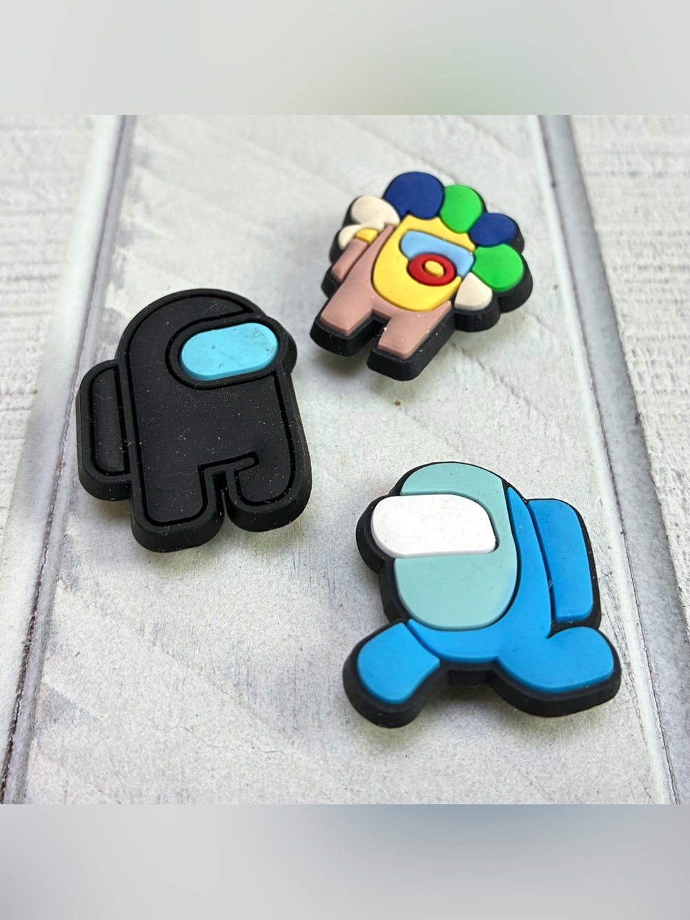 Among Us Game Inspired Shoe Charms 3 Piece Bundle Fun Accessories For Shoes